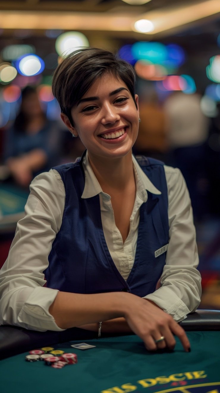 Young Philippines player enjoying live online casino games at agg77